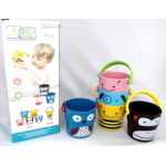 Stack & Pour Buckets Bath Toy - 6 Piece